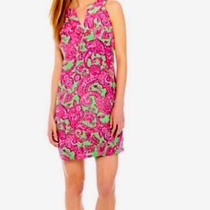 NWT Crown & Ivy Green Lake Pink Palace Dress